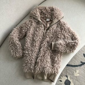 BP. Nordstrom Teddy Jacket - Zip Up Jacket - Off White - XS